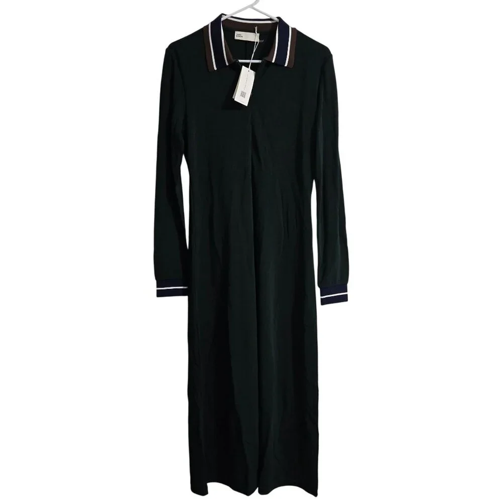 Tory Burch‎ viscose jersey calf length dress in Conifer - Size Large